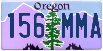 OR license plate 156MMA