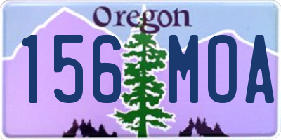 OR license plate 156MOA