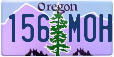 OR license plate 156MOH