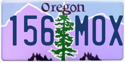OR license plate 156MOX