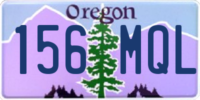 OR license plate 156MQL