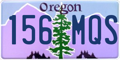 OR license plate 156MQS