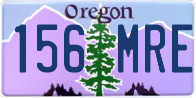 OR license plate 156MRE