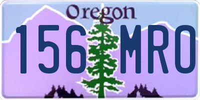 OR license plate 156MRO
