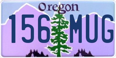 OR license plate 156MUG