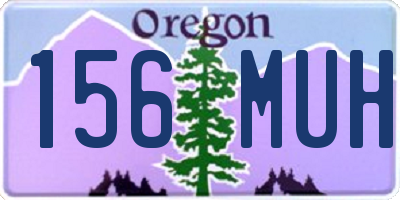 OR license plate 156MUH