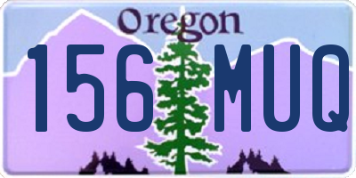 OR license plate 156MUQ