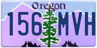 OR license plate 156MVH