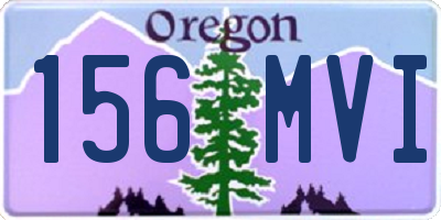 OR license plate 156MVI