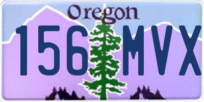 OR license plate 156MVX