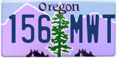 OR license plate 156MWT