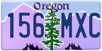 OR license plate 156MXC