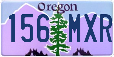 OR license plate 156MXR
