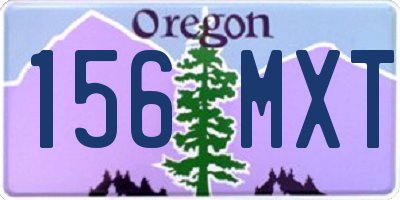 OR license plate 156MXT