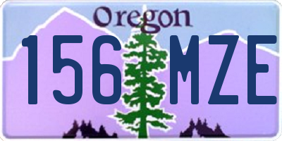 OR license plate 156MZE