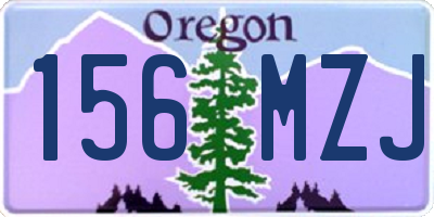OR license plate 156MZJ