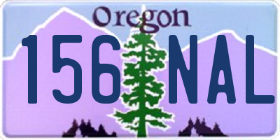 OR license plate 156NAL