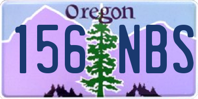 OR license plate 156NBS
