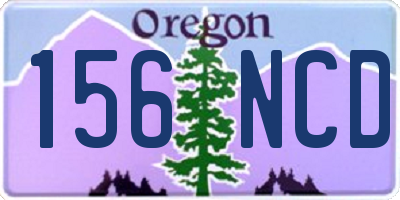 OR license plate 156NCD