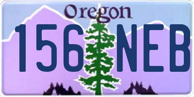 OR license plate 156NEB