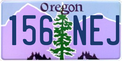 OR license plate 156NEJ