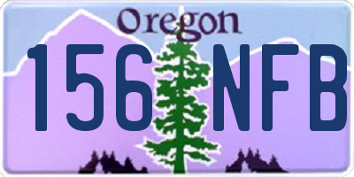 OR license plate 156NFB