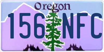 OR license plate 156NFC
