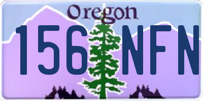 OR license plate 156NFN