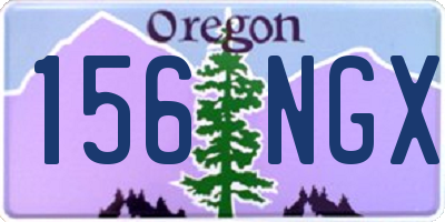 OR license plate 156NGX