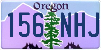 OR license plate 156NHJ