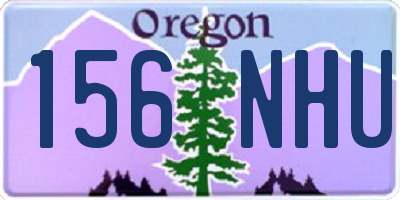 OR license plate 156NHU