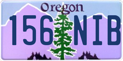 OR license plate 156NIB