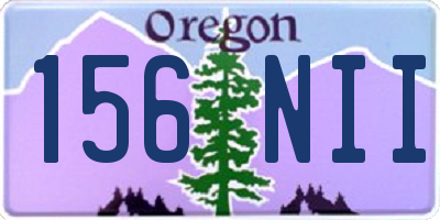 OR license plate 156NII