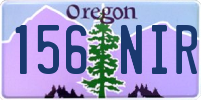 OR license plate 156NIR