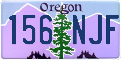OR license plate 156NJF