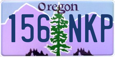 OR license plate 156NKP