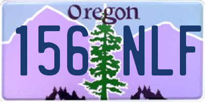 OR license plate 156NLF