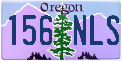 OR license plate 156NLS