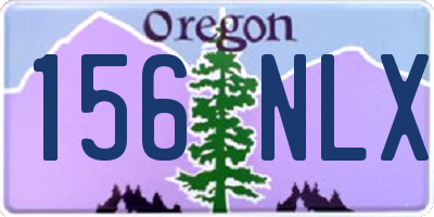 OR license plate 156NLX