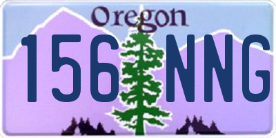 OR license plate 156NNG