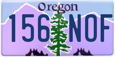 OR license plate 156NOF