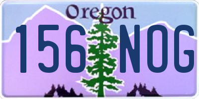 OR license plate 156NOG