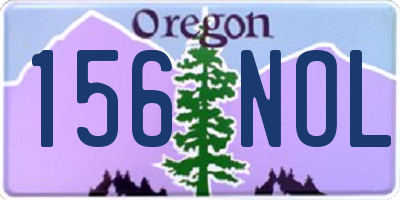 OR license plate 156NOL