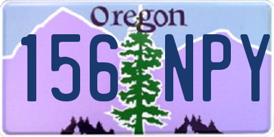 OR license plate 156NPY