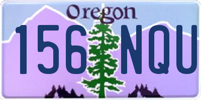 OR license plate 156NQU