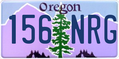 OR license plate 156NRG