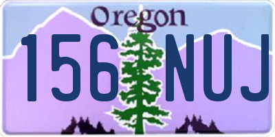 OR license plate 156NUJ