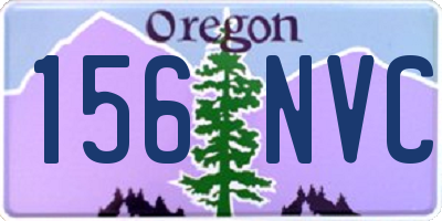 OR license plate 156NVC