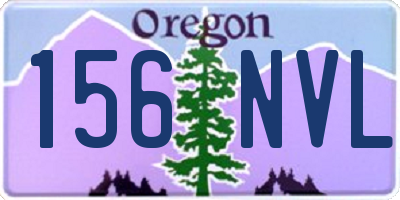 OR license plate 156NVL