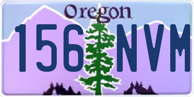 OR license plate 156NVM